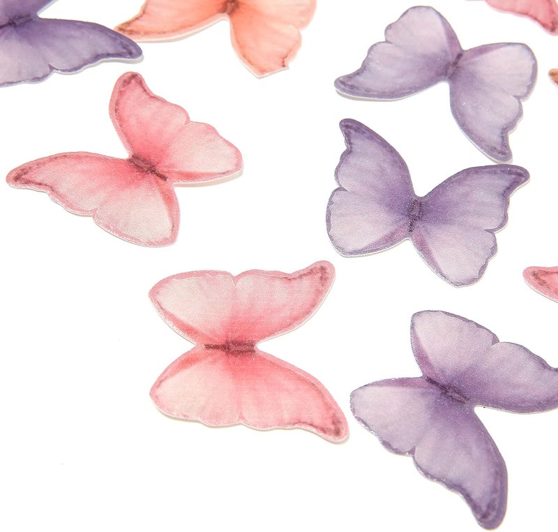 GEORLD Edible Wafer Paper Butterflies - Set of 48 - Image 4